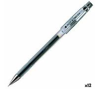 Pilot Stylo à encre gel G-Tec C4 Set de 12 pièces, Couleur:noir