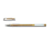 PILOT 25167 Stylo-bille G1 écriture moyenne 0,5 mm encre gel corps translucide dense Or
