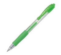 PILOT Stylo roller encre gel G-2. Pointe moyenne 07 RT. Couleur Vert néon