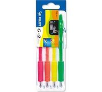 PILOT Stylo à encre gel G2 07 Néon Set2Go, étui de 4 G