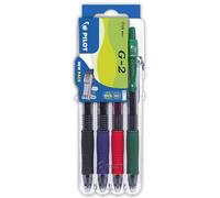 Pilot Stylo À Encre Gel G2 07 Set2go, Étui De 4