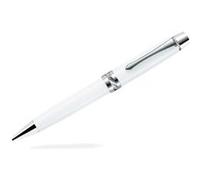 PILOT stylo bille Custom Heritage CR en alliage d’aluminium Pearl White, pointe moyenne, encre noire Oil based, coffret luxe Pearl White