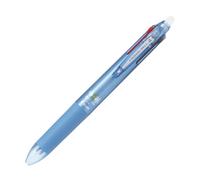 Pilot Stylo bille Frixion Ball 4, 0,5 mm, extra fin, 4 couleurs (noir, rouge, bleu et vert), bleu clair (LKFB-80EF-LB)