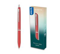 PILOT - Stylo bille premium Acro 1000 Rose Corail en coffret cadeau - Encre ultra Douce pour une fluidité d’Écriture inégalée - Stylo bille Rechargeable et Rétractable - Encre noire - Pointe Moyenne