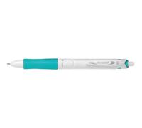 Pilot Stylo Bille Rétractable Grip Acroball Pure White 1.0 Trait 0,4 Mm Turquoise