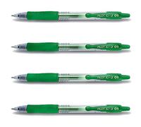 Pilot Stylo encre gel G2-05 - Lot de 4 - Vert Largeur de trait 0,3 mm