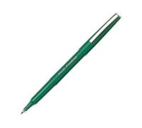 Pilot Stylo Feutre Pointe Fine Baguée Métal Encre Verte Corps Plastique Couleur Fineliner