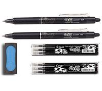 Pilot - Stylo - FriXion Ball Clicker - Encre Gel - Pointe moyenne - 0.7mm - Pilot Couleur (Noir)