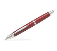PILOT Stylo plume Capless Rhodié rétractable rouge plume moyenne or 18 carats finition rhodiée coffret cadeau exclusif Rouge