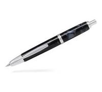 PILOT Stylo plume Capless SE rétractable en résine marbrée noire, plume moyenne or 18 carats, coffret cadeau exclusif Noir