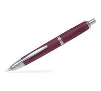 PILOT Stylo plume Capless Wooden rétractable en bois de bouleau rouge, plume moyenne or 18 carats, coffret cadeau exclusif Bouleau Rouge