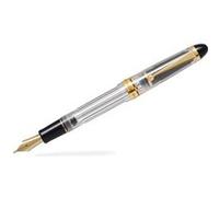 PILOT stylo plume Custom 823 en résine acrylique transparente, plume fine or 14 carats, système piston, coffret cadeau avec encrier noir Transparent
