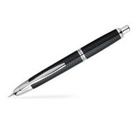 PILOT Stylo plume rétractable Capless Rhodié graphite noir plume moyenne or 18 carats coffret cadeau exclusif Graphite Noir