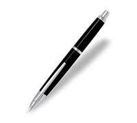 Pilot Stylo plume rétractable moyen sans capuchon avec bordure en rhodium - Argent