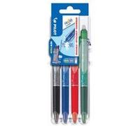PILOT Stylo roller FRIXION BALL CLICKER 05 Set2Go, étui de 4 G
