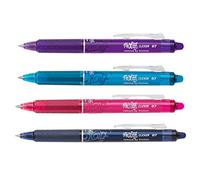 PILOT Stylo roller FRIXION BALL CLICKER 07, 4 stylos par étui | couleurs personnalisables 4er NEW BONUS