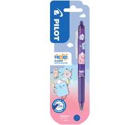 Pilot Stylo Roller Frixion Ball Clicker 07 Fancy Winter Violet Écriture Bleue