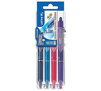Etui de 4 stylos roller Pilot Pen Frixion Ball Clicker 07 Set2Go Multicolore