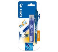 Pilot - Stylo roller Pilot Frixion BL -Fr7 M + 3 Full Blue | Souffler un 1 pièce