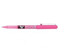 Pilot Stylo roller pointe métal 0,5 mm encre liquide rose V-Ball 05