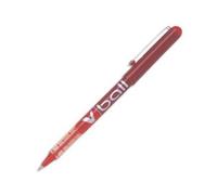Pilot V Ball Stylo roller encre liquide à capuchon pointe fine 0,5 mm rouge
