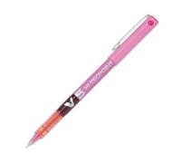 Pilot Stylo Roller Pointe Tubulaire 0,5 Mm Encre Liquide Rose Hi-Tecpoint Bx-V5