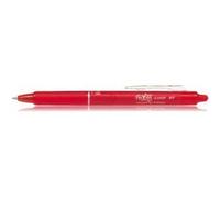 Pilot FriXion Clicker Stylo roller rétractable encre gel effaçable pointe fine 0,5 mm rouge
