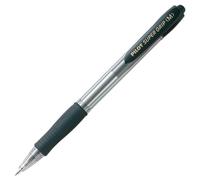 Pilot Super Grip Lot de 12 Stylo à bille rechargeable Pointe moyenne rétractable Encre Noire Corps plastique + grip