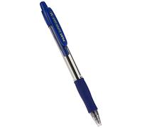 Pilot Super Grip Penna a sfera a scatto ricaricabile con grip in gomma, Punta Media 1 mm, Blu