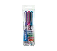 Pilot - V-Ball 0,5 - Roller encre liquide - Pochette de 3 - Turquoise/Rose/Violet - Pointe fine