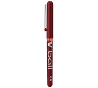 Pilot V-Ball 05 Stylo roller Pointe métal 0,5 mm Encre liquide Rouge - Lot de 12