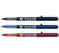 Pilot Pen Roller V-Ball 1 Pointe extra fine 0,5 mm Pochette 3 pièces Couleurs assorties