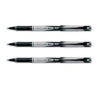Pilot V-Ball Grip Lot de 12 Stylo roller Pointe métal 0,5 mm Encre liquide Noire + grip confort