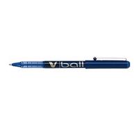 Pilot V-Ball Stylo roller Pointe métal 0,5 mm Encre liquide Bleu - Lot de 12