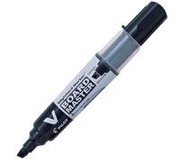 Pilot V-Board Lote de 10 Marqueur tableau blanc Pointe biseautée moyenne Noir (Import Royaume Uni)
