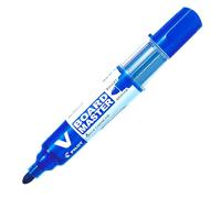 Marqueur pour tableau blanc - Pilot - V Board Master - Pointe ogive - Rechargeable - Bleu