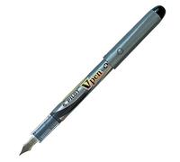Pilot V Pen Silver Stylo plume jetable Noir