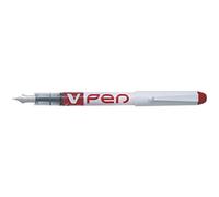 Pilot V Pen SVPN-4W R Disposable Fountain Pen - Red, Box of 12 12 Count (Pack of