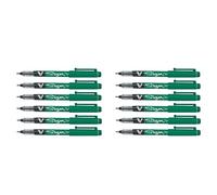 Pilot V Sign Pen - 2.0 mm Encre liquide Verte Lot de 12