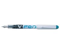 Pilot Pen Stylo à plume jetable V-Pen 0,4 mm encre liquide turquoise