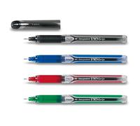 Pilot v10 grip blister hi-pack de 4-noir, bleu, rouge, vert