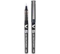 Pilot V5 0.5 mm Liquid Ink Rollerball Pen - Black (Pack of 5)