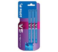 Pilot V5 Encre Liquide Bille Ligne Fine Triple Blister Hi-Tecpoint 0.5mm Pointe