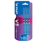Pilot V5 Encre Liquide Bille Ligne Fine Triple Blister Hi-Tecpoint 0.5mm Pointe