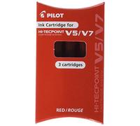 Pilot V5/v7 Cartouche - 1 Pack de Rouge pochette (contenant 3 recharges)