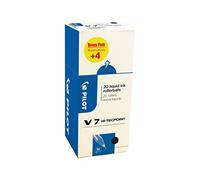 Pilot V7 Hi-Tecpoint Liquid Ink Roller Pen - Black (Pack of 20)