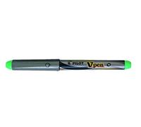 Pilot VPen Stylo plume jetable Corps argenté Pointe 0,58 mm Vert