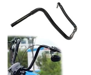 Pilotage guidon Accessoires Pour Guidon De Moto Ape Noir Brillant 16 Pouces Pour Harley Pour Davidson Pour Bad Boy FXSTSB 1995-1997 Pour Fat FLSTF 1990-2017