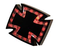 Pilote Arrière LED Highsider Pro Gothic-Noir/Translucide - 1 Pièce Pour Moto
