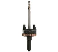 Pilote attachement hexagonal 11 mm avec système quick lock pour scie 14-210 mm + foret centreur - DIAGER - 652QLHEX